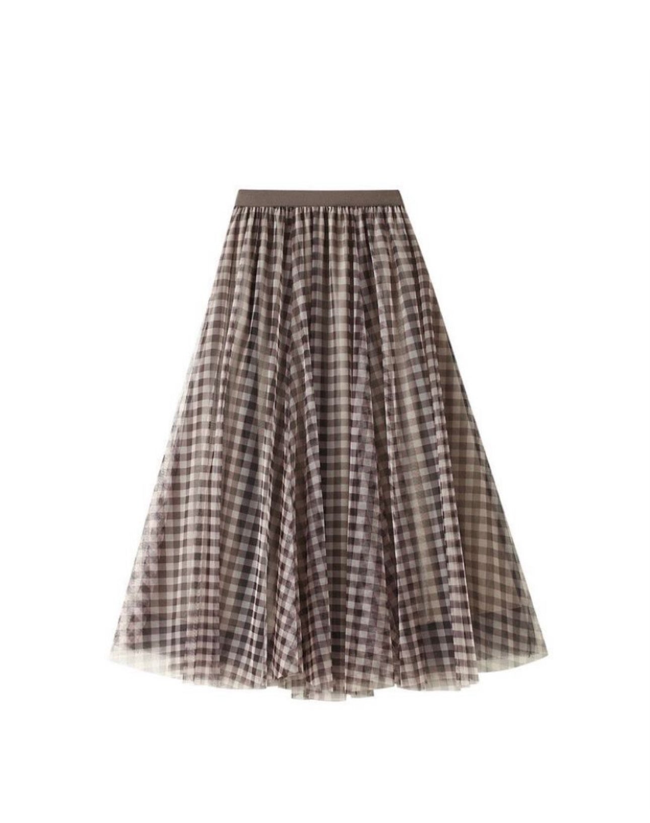 Willa Gingham Tulle Skirt